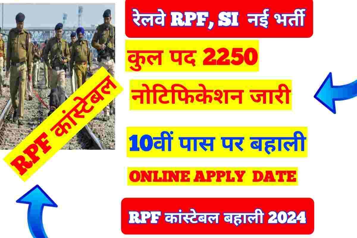 PRF Constable SI New Vacancy 2024 In Hindi:-